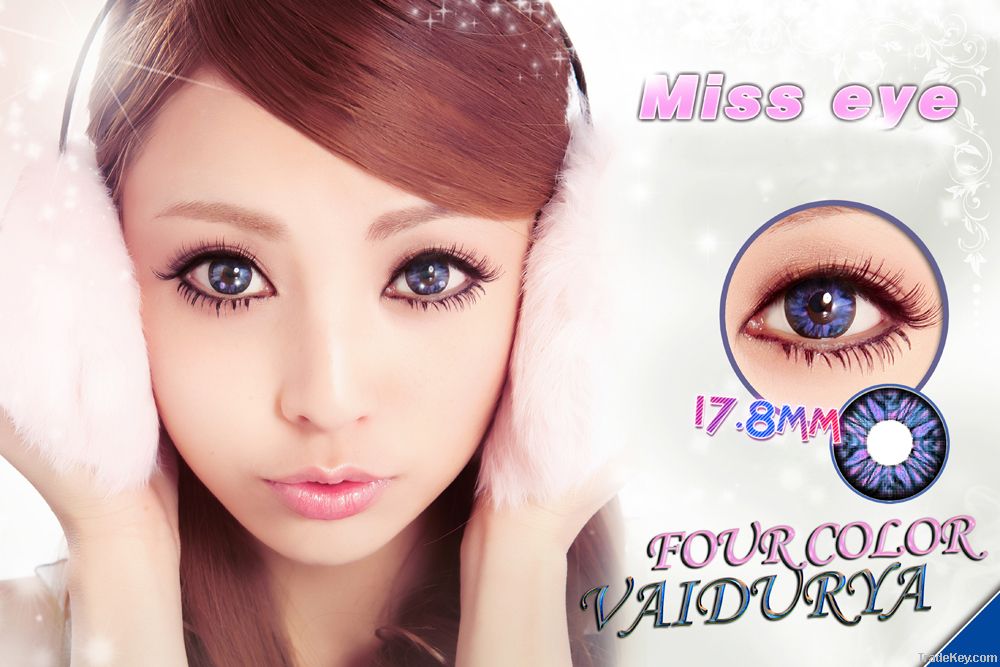 Coloured glaze four color contact lenses