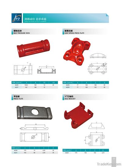 Front/Middle/Rear Hanger for Semi-trailer Mechanical Suspension