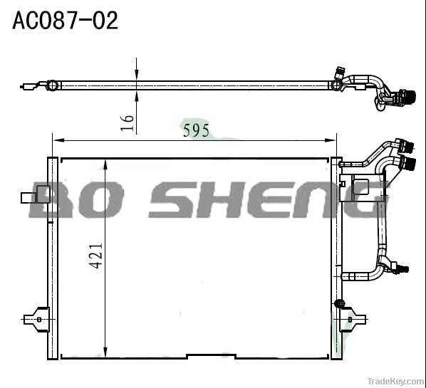 Radiator, Engine cooling for Audi Vw Skoda Seat