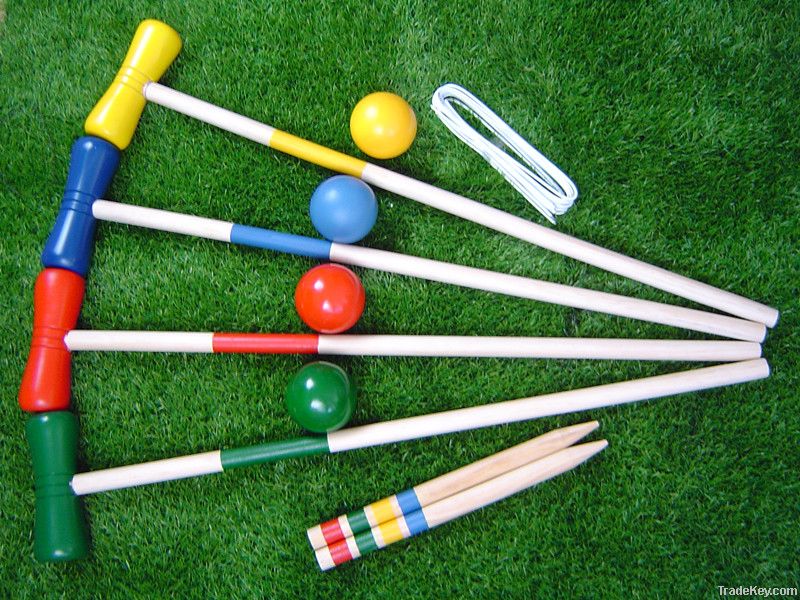 Outdoor Child Croquet Game set/Mallet toy