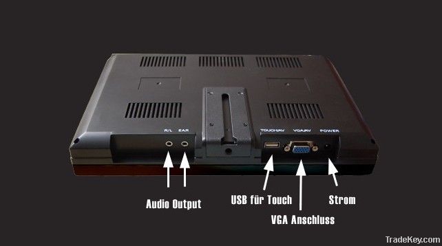 12 inch touch monitor with VGA/AV interface, high definition 1024x768