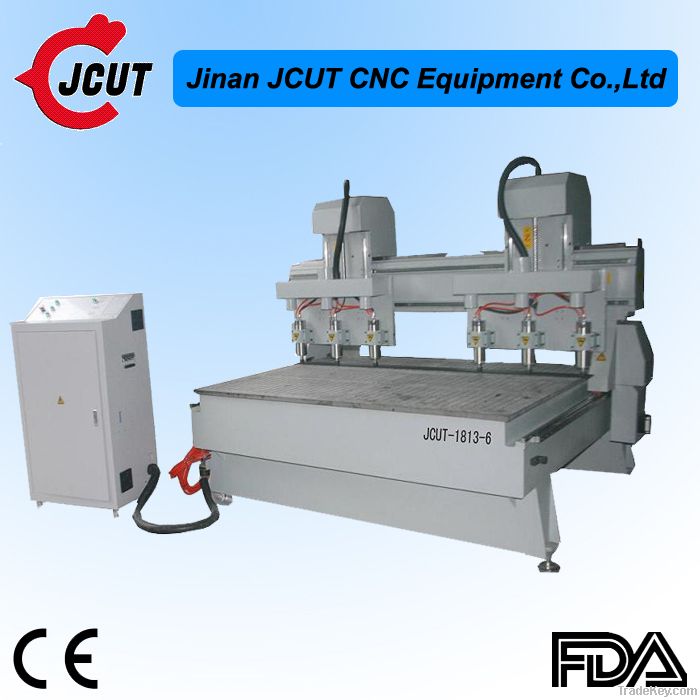 Multi-head CNC Router machine  JCUT-1813-6