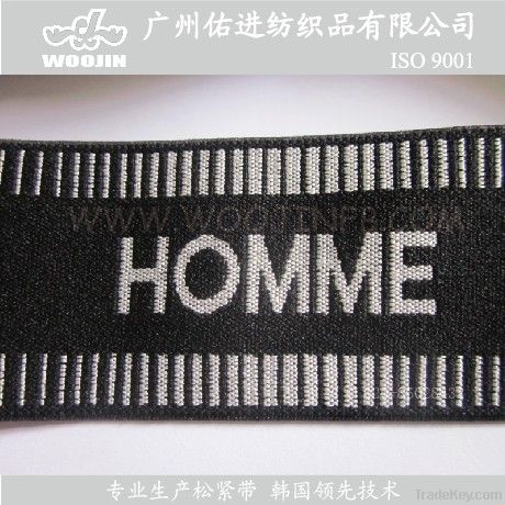 Underwear straps with bright yarn