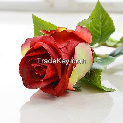 Thailand Rose Artificial Flowers Single Head Rose Home Silk Decorative Flowers Wedding Bridal Bouquets(