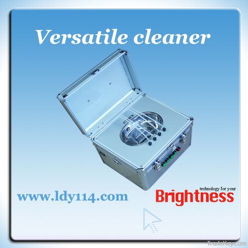 Versatility ultrasonic print head cleaner