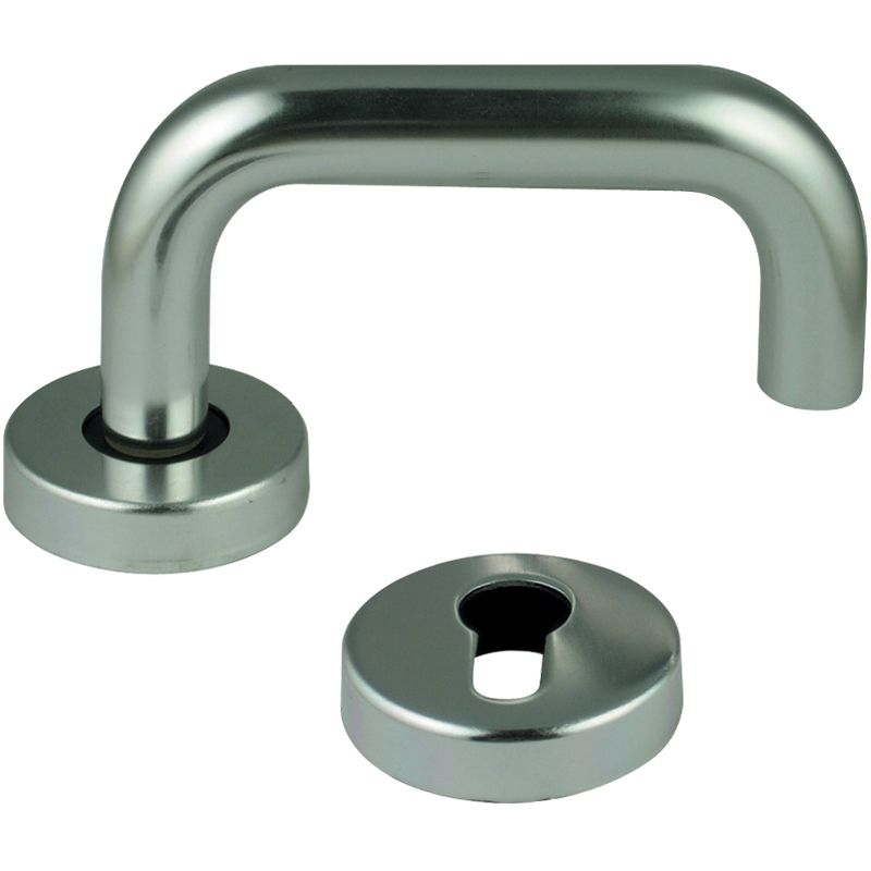 DOOR HANDLE / STAINLESS STEEL DOOR HANDLE / STAINLESS STEEL ROSE TYPE LEVER DOOR HANDLES / U TYPE SS LEVER HANDLE