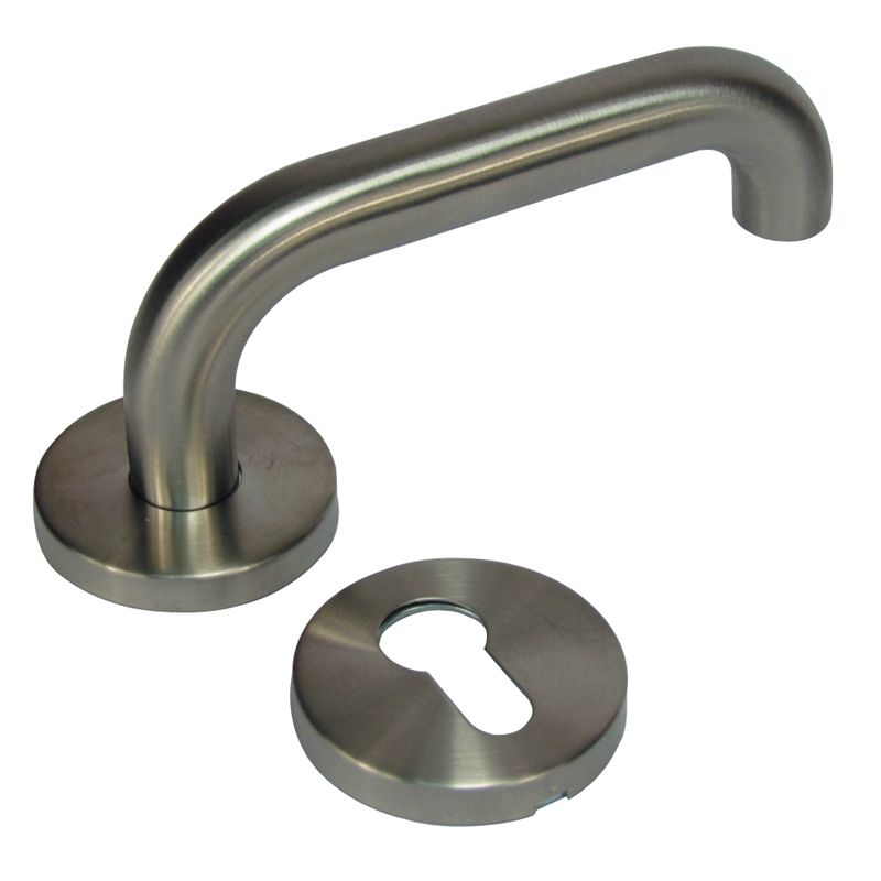 DOOR HANDLE / STAINLESS STEEL DOOR HANDLE / STAINLESS STEEL ROSE TYPE LEVER DOOR HANDLES / U TYPE SS LEVER HANDLE