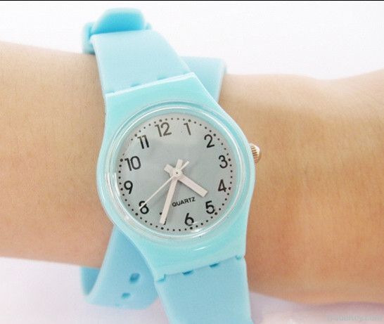 long strap fashion silicone jelly watch