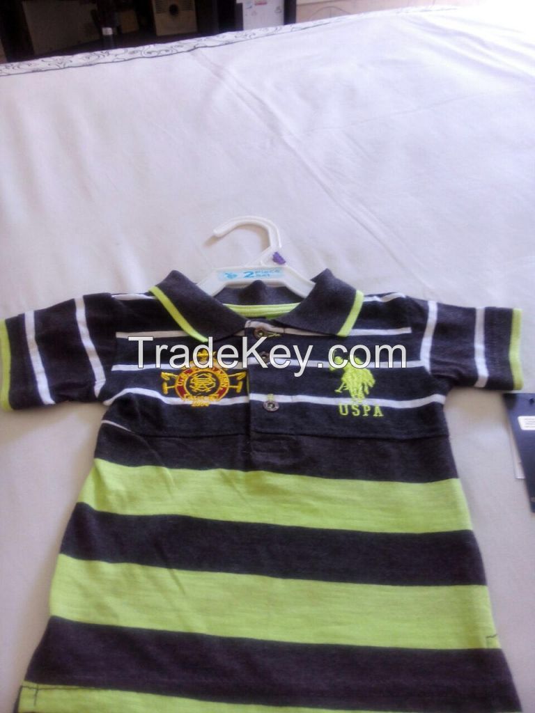 US POLO T-shirts & short denim jeans.