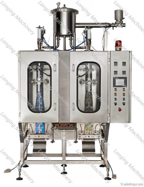 Automatic high speed liquid pouch packaging machine