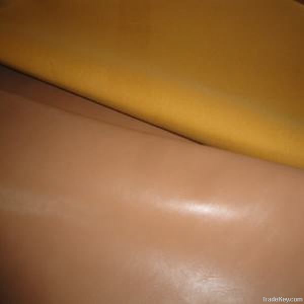 Polishing synthetic leather