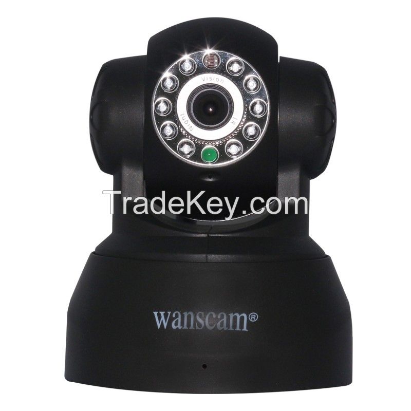 Wanscam Model JW0009 P2P Pan&Tilt Wifi Night Vision Home Security IP Camera Support TF Card 