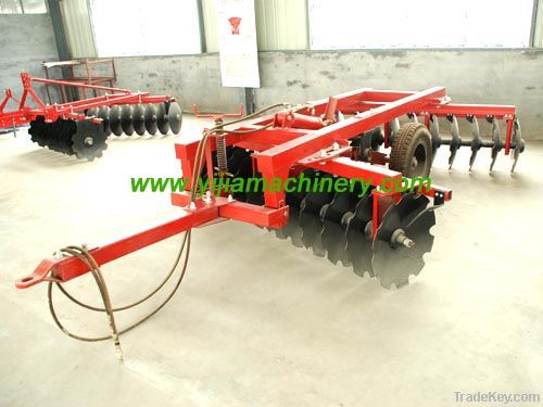 Hydraulic offset heavy-duty disc harrow