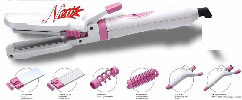 3 in 1 multifunctional hair styler with hair straightener hair iron