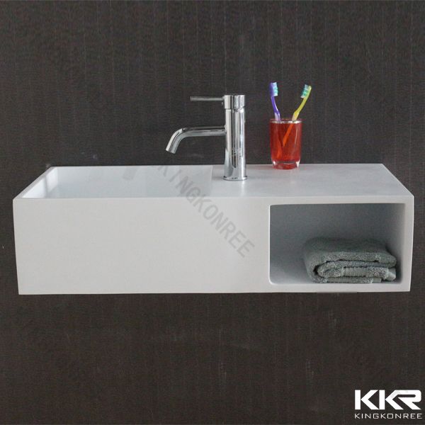 Man made stone bathroom wash basin resin wash basin