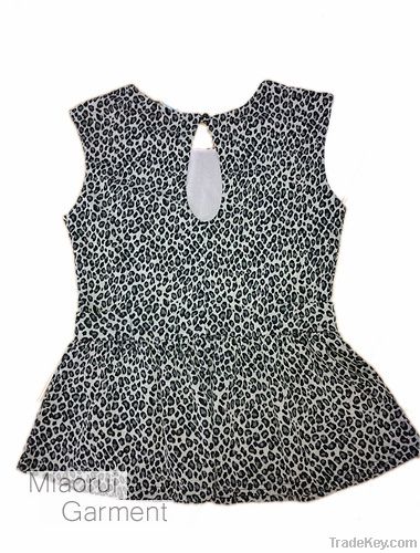 animal print lady's vest