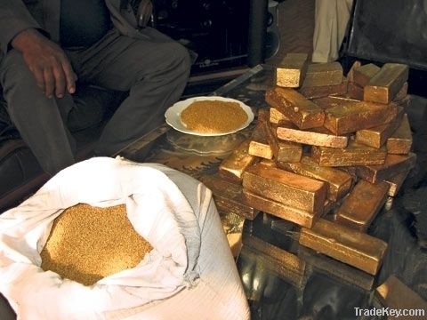 Unrefined Raw Gold Bars, Pure Raw Gold Dore Bars, Gold Dust