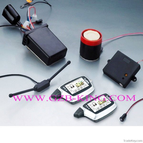 FM-FM 2-way LCD pager motorcycle alarm