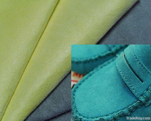 Good Quality Vivid Color Microfiber Shoe Leather Material