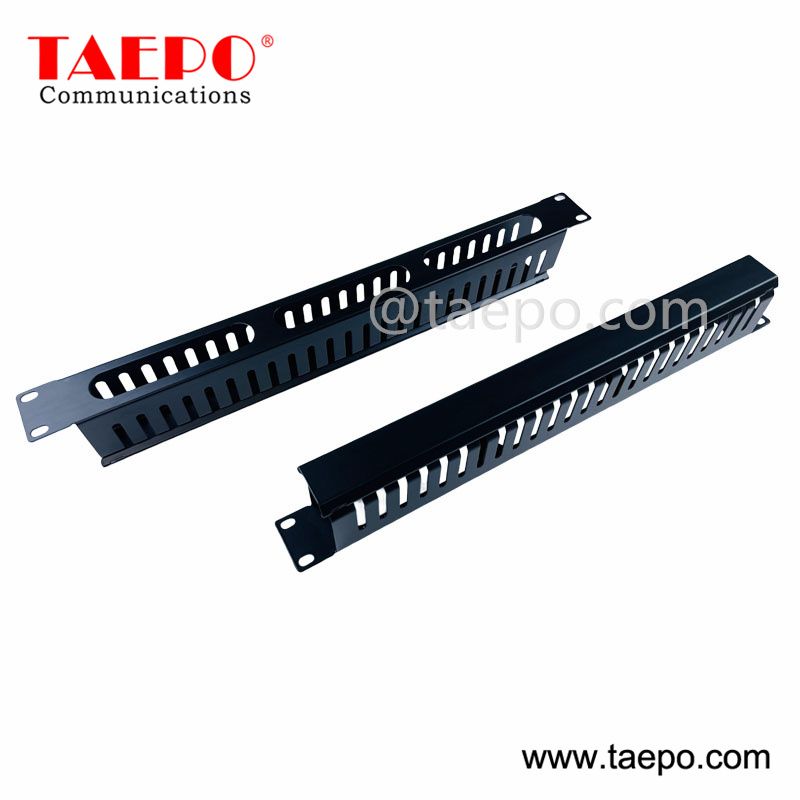 1U 24 fingers Metal cable manager to organize and manage cables from China Factory TAEPO