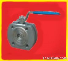 1piece wafer flanged ball valve