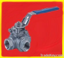 Three ways ball valve