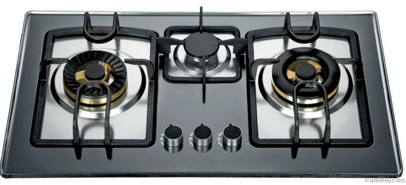 Three Burner Stainless Steel Gas Stove