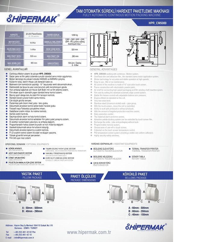 High speed vertical packaging machine