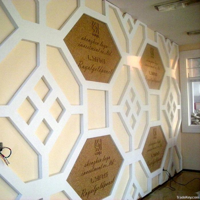 hotels embossed decor acoustic panel