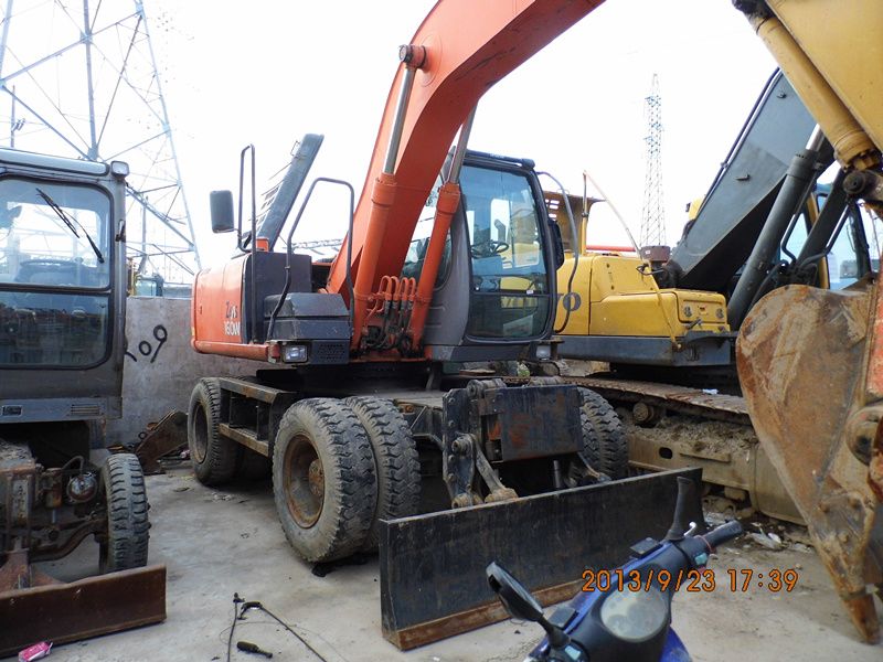 Used HITACHI ZX160W Wheel Excavator,original japan Used HITACHI Wheel  Excavator ZX160W