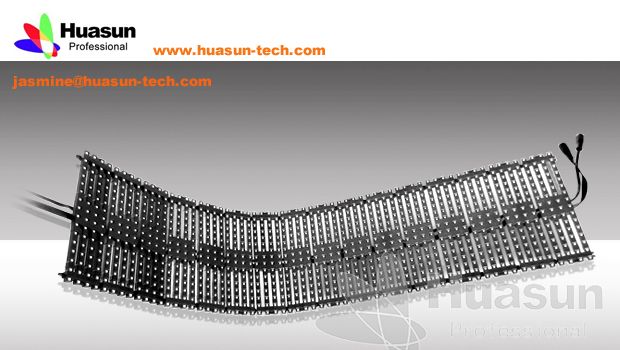 Flexible LED curtian screen