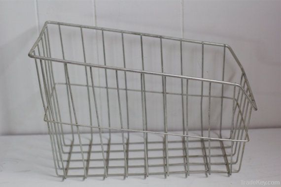 Metal Basket - Industrial Storage - Office - Kitchen - COTTAGE CHIC -