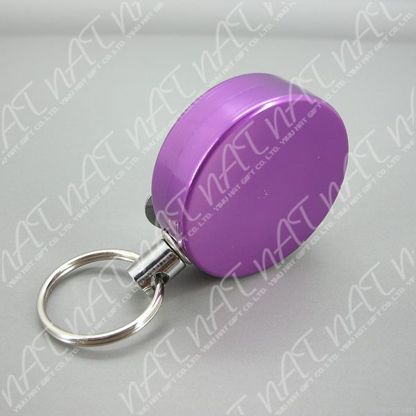 retractable reel key chain