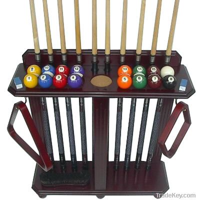 10 cue and ball floor rack Ã¢ï¿½Â¢Made of wood