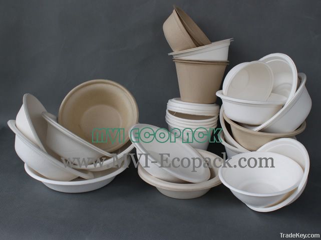 Bagasse pulp bowls