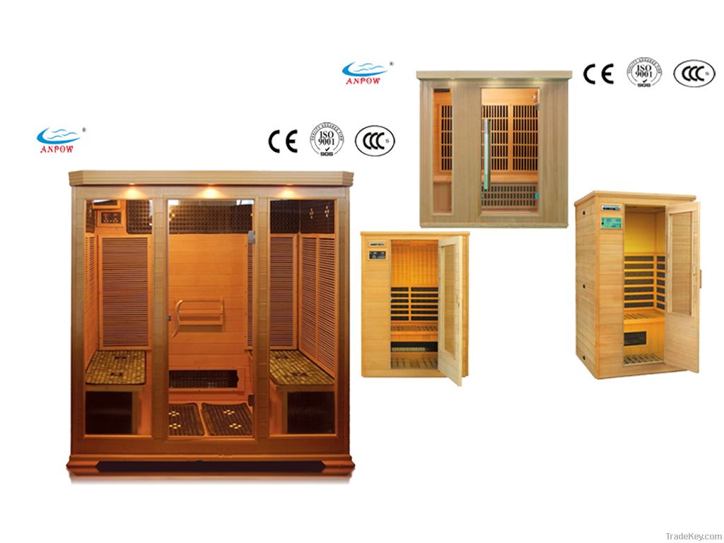 Luxurious 4-People Wooden Sauna Room (Customized)