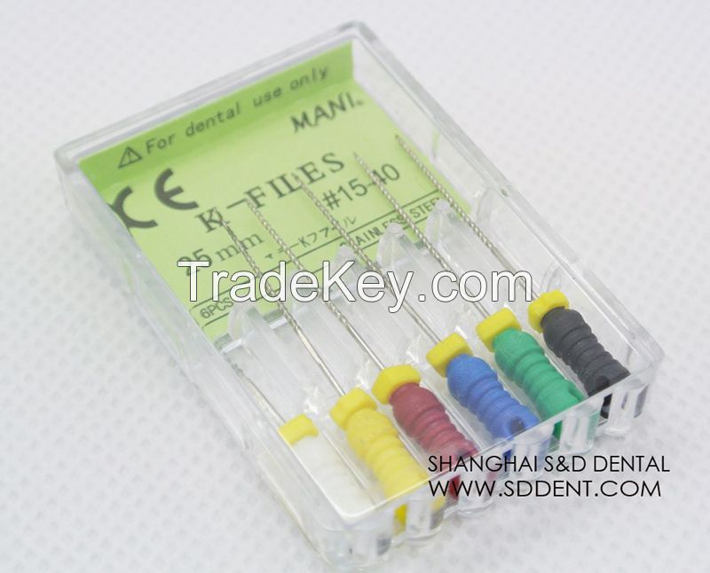 Endodontic Dental MANI K Files/Mani H Files/Reamer 