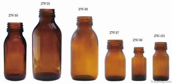 amber glass bottle