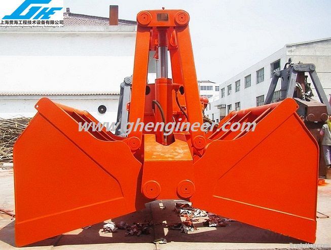 Single Rope Electro Hydraulic Clamshell Grab for Bulk Materials