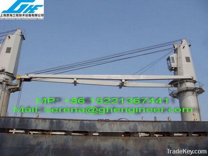 25T-14M Wire Rope Marine Crane