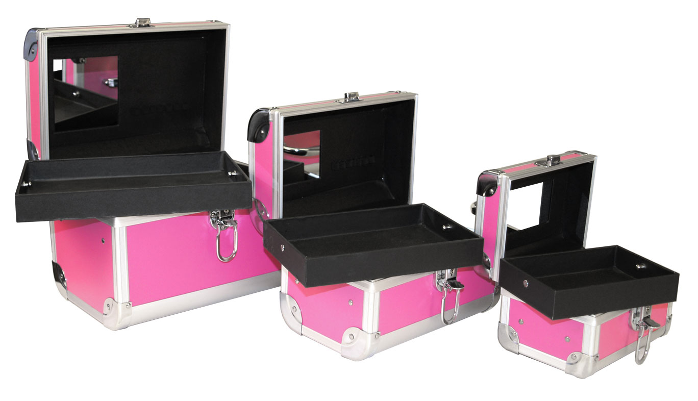 3pc Colorful Makeup Case Set