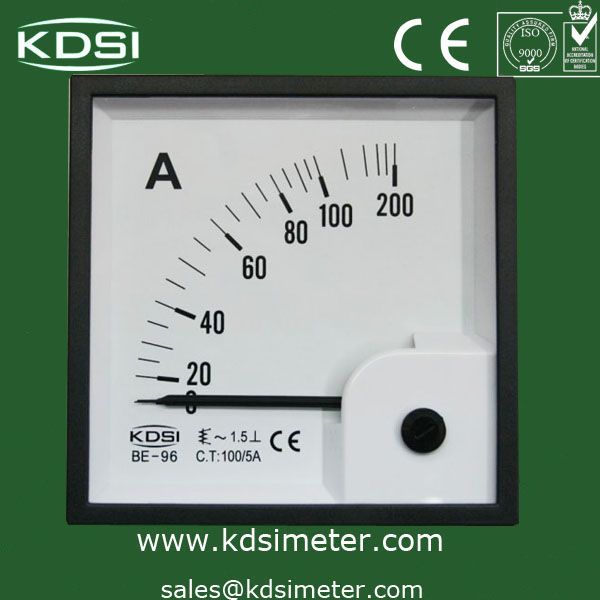 Analog Panel Meter , Taiwan technology, TOP quality BE-96 AC 100/5A