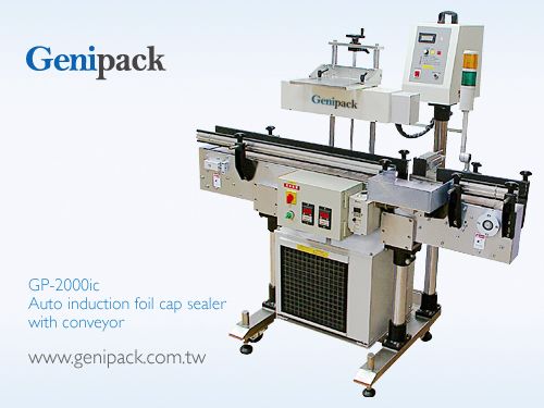 2000W Auto induction foil cap sealer machine with conveyor