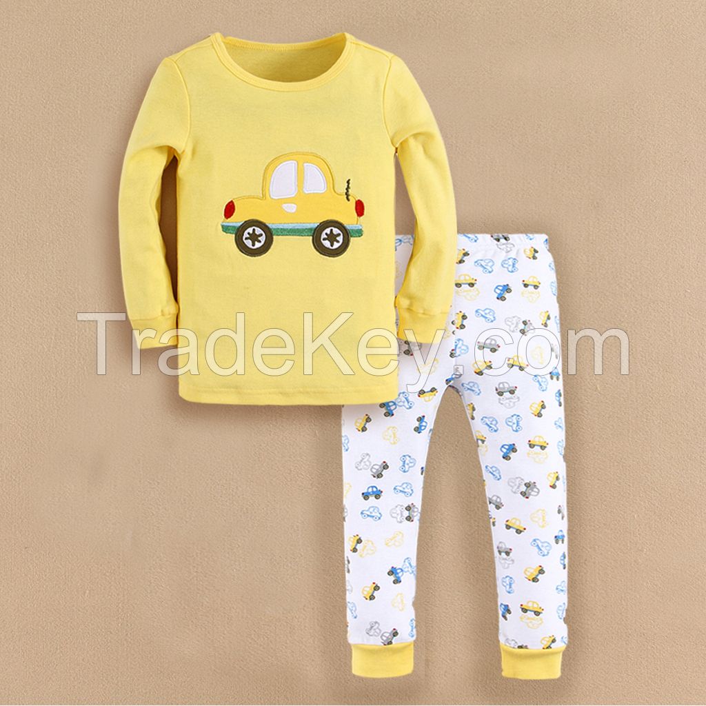 baby wear 100% cotton pajamas sleepwear girl