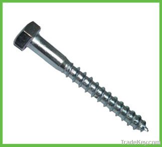 Hex head wood screw