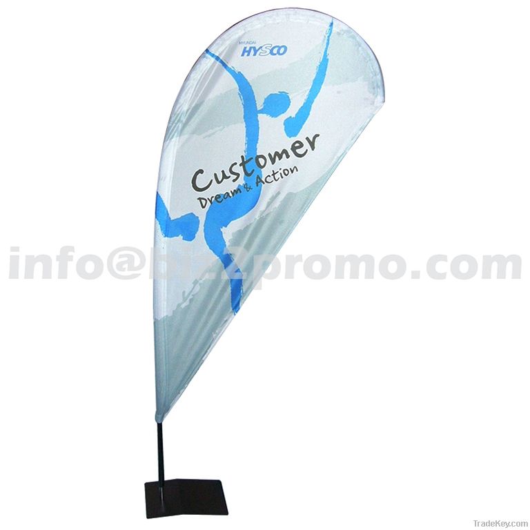 Teardrop banner