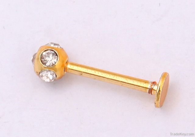 Labret Stud Body Piercing Jewelry , Lip ring