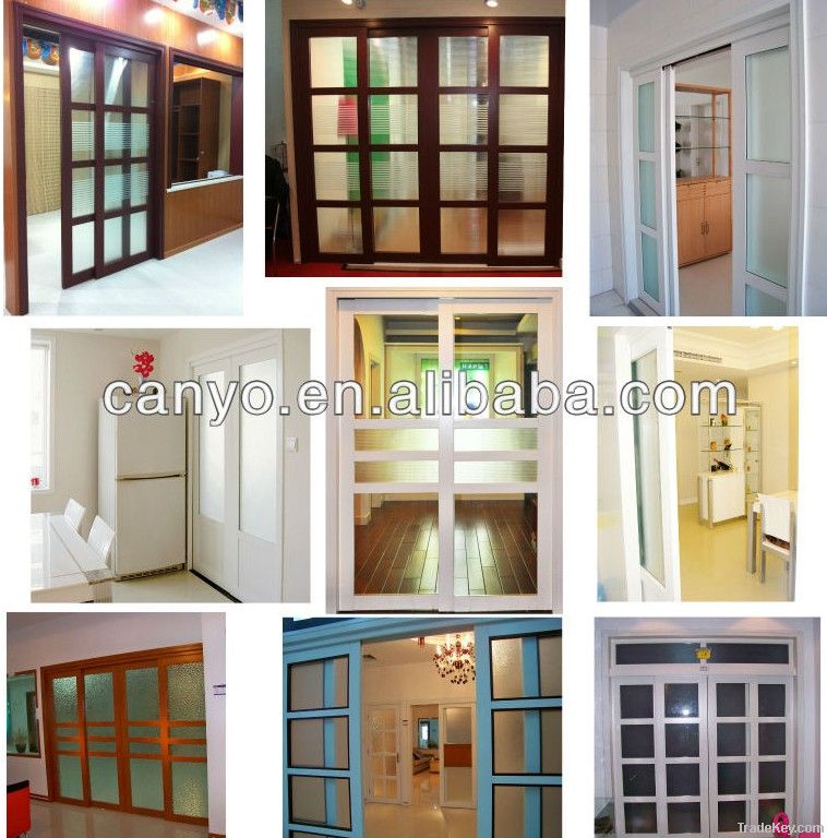 Elegant interior sliding door, pvc sliding door