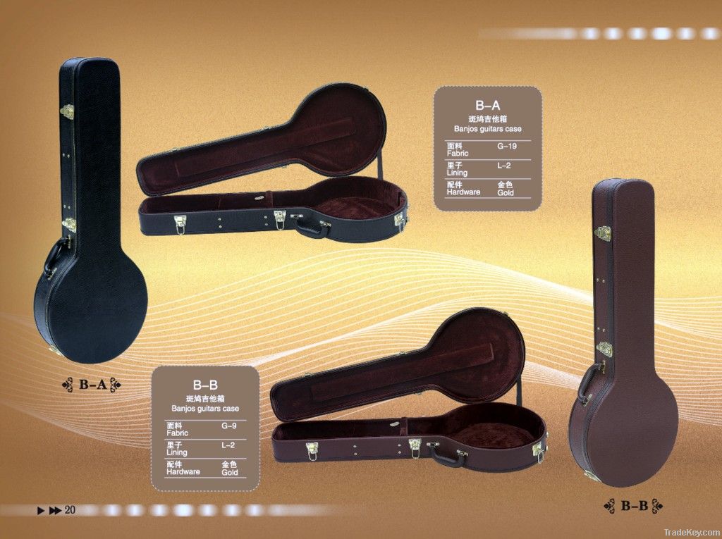 Banjos guitars case