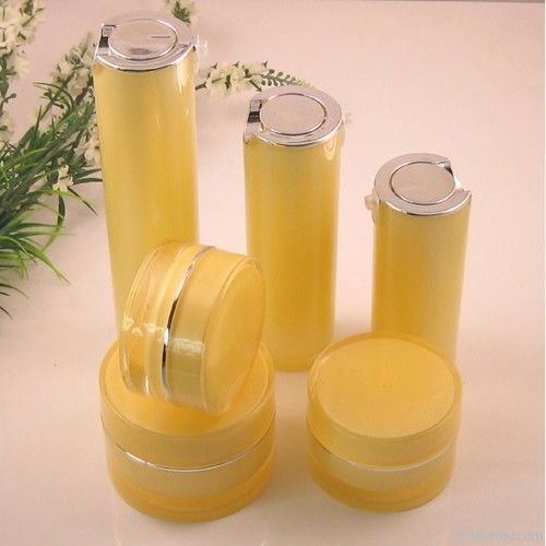 airless acylic bottles pump bottle plastic lotion bottle